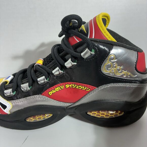 Reebok x Power Rangers Question Mid Shoes Size 7 Voltron Megazord Rare GY0590 - Picture 7 of 16